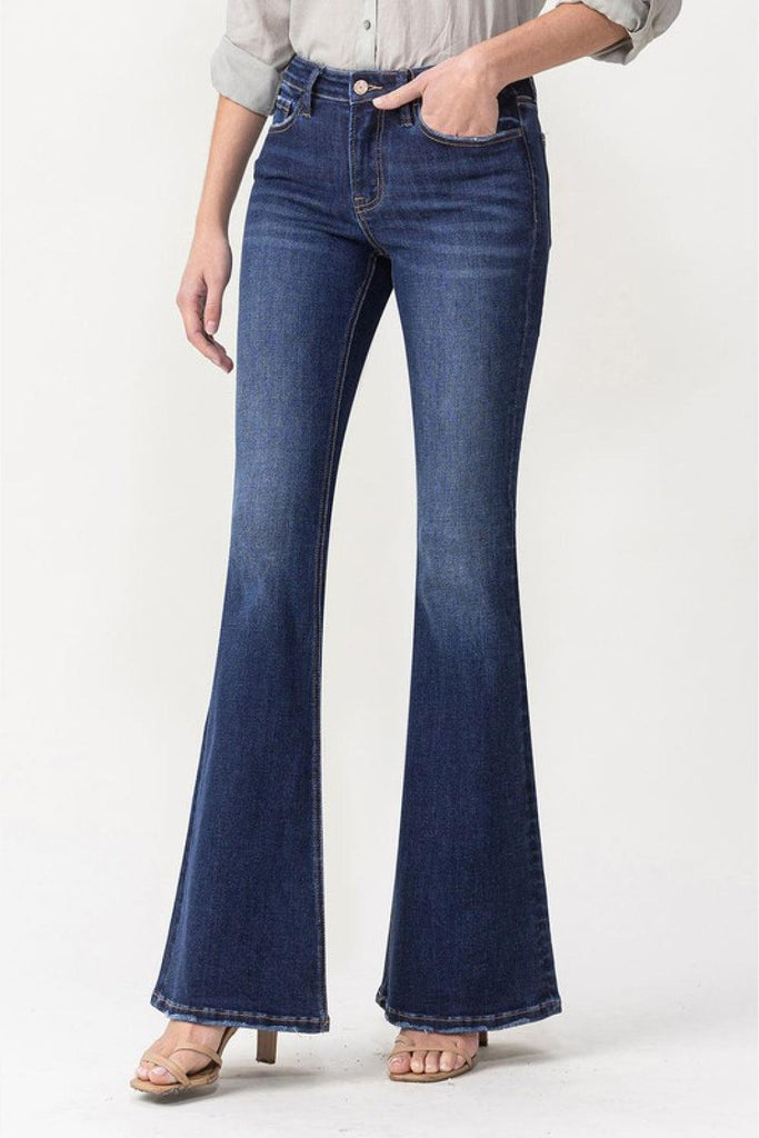 Lovervet Midrise Flare Jeans (Online Only) - Made by Trendsi , available in Lovervet, Ship from USA , located in Panama City, FL.