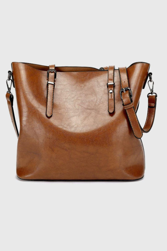 PU Leather Tote Bag (Online Only) - Made by Trendsi , available in exclusive, Handbags, June, online, purse, Ship From Overseas , located in Panama City, FL.